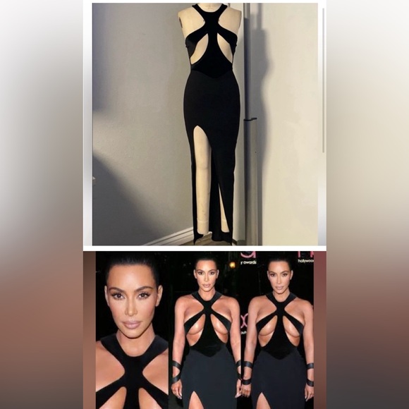 Black Cutout Dress - Picture 3 of 10